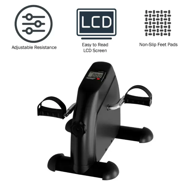 Under Desk Bike and Pedal Exerciser with Calorie Counter